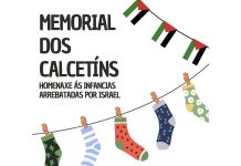 «O Memorial dos Calcetíns» llega a A Guarda para recordar a la infancia palestina víctima de la guerra