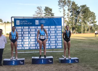 La Escola de Atletismo de Nigrán arrasa en el Campeonato Gallego Absoluto con cinco oros y un récord histórico