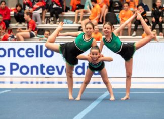 El Gondomar Acro Club logra cuatro medallas en el Campeonato Escolar