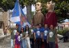 Integrantes de As Angustias representan a Nigrán en el I Encontro de Xigantes e Cabezudos de Galicia