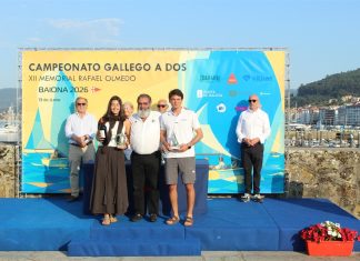 Las Rías Baixas coronan a los nuevos campeones gallegos de vela A Dos