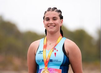 La baionesa Gabriela Bouzada revalida el título de campeona de España Sub16 de jabalina