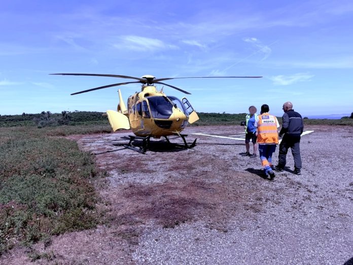 helicoptero evacuacion menor ons