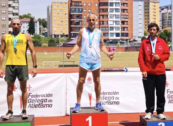 José Carlos Ferreira “Ferre”, campeón gallego máster M50 de 5.000 metros en pista
