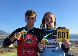 Pedro Fernández y Carla Pérez coronan el I Gran Premio de Pump Track Concello de Oia