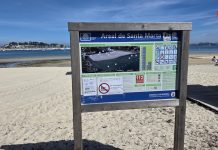 Baiona prohíbe temporalmente el baño en A Laidera y Santa Marta por motivos sanitarios