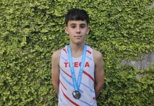 El tomiñés Xoel Pérez se proclama subcampeón gallego Sub14 en los 500 metros lisos