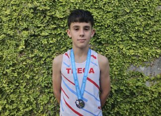 El tomiñés Xoel Pérez se proclama subcampeón gallego Sub14 en los 500 metros lisos
