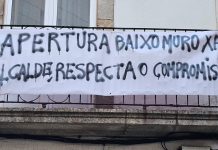 Los vecinos de Baixo Muro exigen al alcalde que cumpla su compromiso y abra la calle