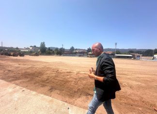 O Porriño inicia la modernización integral del campo de fútbol de Lourambal