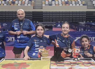 Mos hace historia en el Campeonato de España de tenis de mesa adaptado