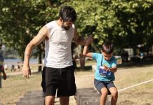 El deporte une las dos orillas del Miño en la Gladiator Race Junior