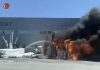 El incendio de un contenedor moviliza a los servicios de emergencia en Forcadela