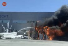 El incendio de un contenedor moviliza a los servicios de emergencia en Forcadela
