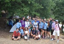 Un centenar de scouts de Sevilla disfruta de su campamento de verano en Mos