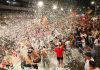 O Porriño celebra por todo lo alto el título mundial de España con 2.500 aficionados