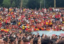 Castrelos se convierte en estadio gigante para ver el España-Portugal