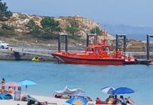 Evacuada una joven de las Islas Cíes tras sufrir una fractura en una mano