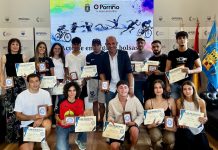 O Porriño entrega sus primeras becas municipales a 14 deportistas de élite