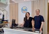 Carrero visita Brilé Kids, la nueva tienda de moda infantil de A Guarda