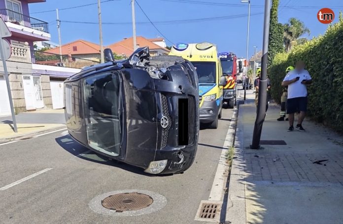 coche volcado otero pedrayo