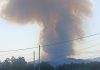 Activo un incendio forestal en Ponteareas que supera ya las 20 hectáreas