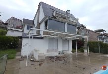 La caída de un rayo sobre una casa de Nigrán provoca un incendio y deja sin luz a Priegue