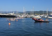 A Guarda y Tui dominan la tradicional Regata de Gamelas de Baiona