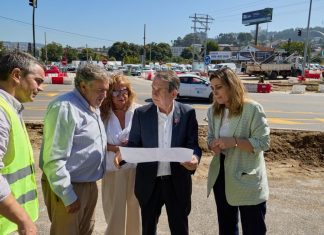 La Avenida de Madrid avanza con la instalación de los colectores y la futura mediana ajardinada