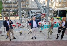 Comienza el montaje de los grandes elementos de la Navidad en Vigo