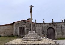 Nigrán restaura el cruceiro Suero-Yáñez de Parada, dañado por la borrasca Herminia
