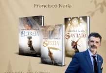 Francisco Narla presenta en A Guarda la saga literaria dedicada al Camino de Santiago