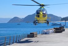 Evacuado de urgencia un hombre de 81 años en las Cíes tras sufrir una emergencia médica