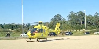 Un motorista herido tras caer con su moto en un monte de Goián