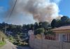 Alarma por un incendio forestal en San Cibrán cerca de las casas