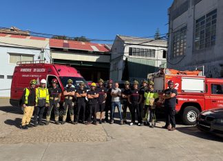 Bomberos del Consorcio se forman en emergencias a bordo de buques en Astilleros San Enrique